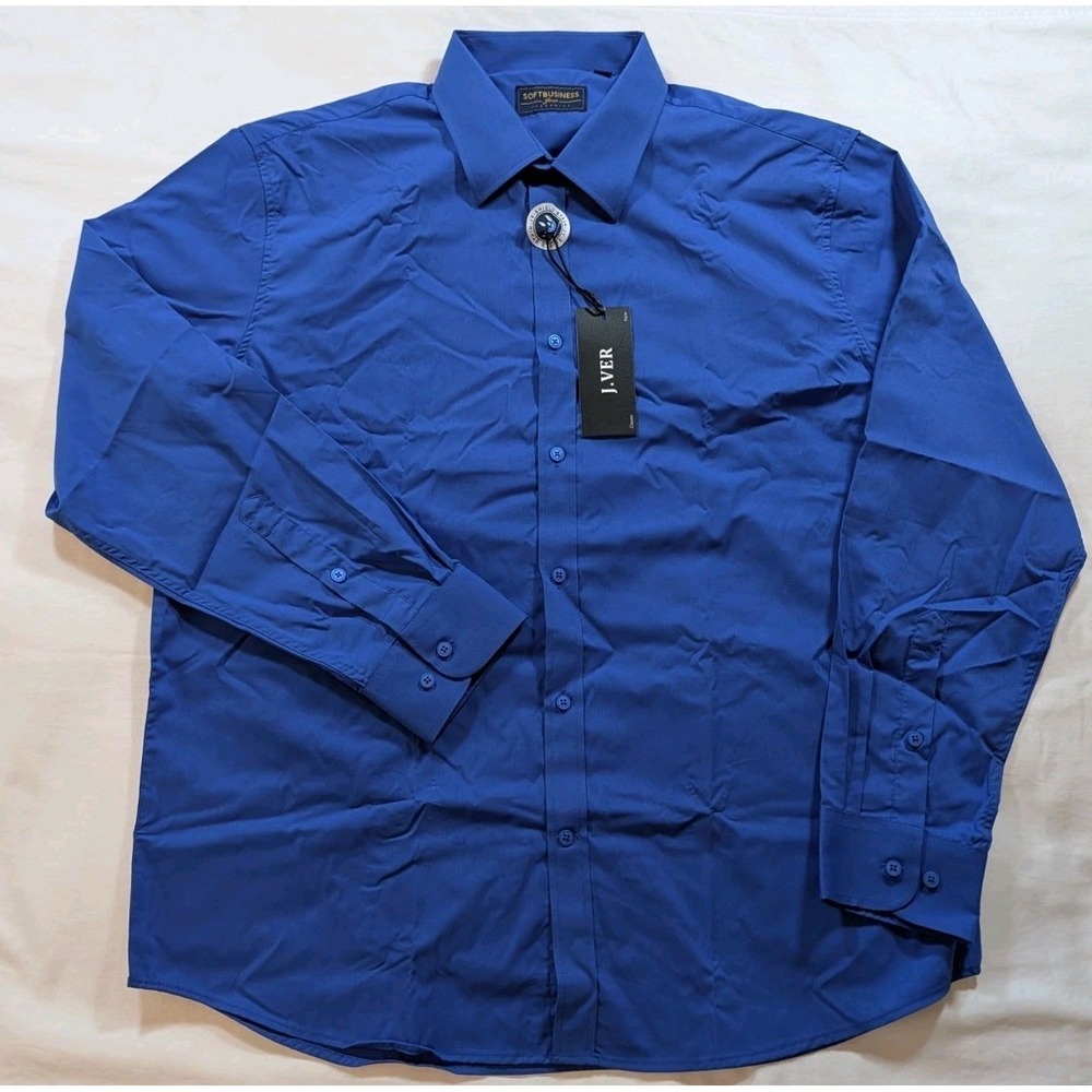 J.VER Men's XLT Soft Business Tech Shirt Long Sleeve‎